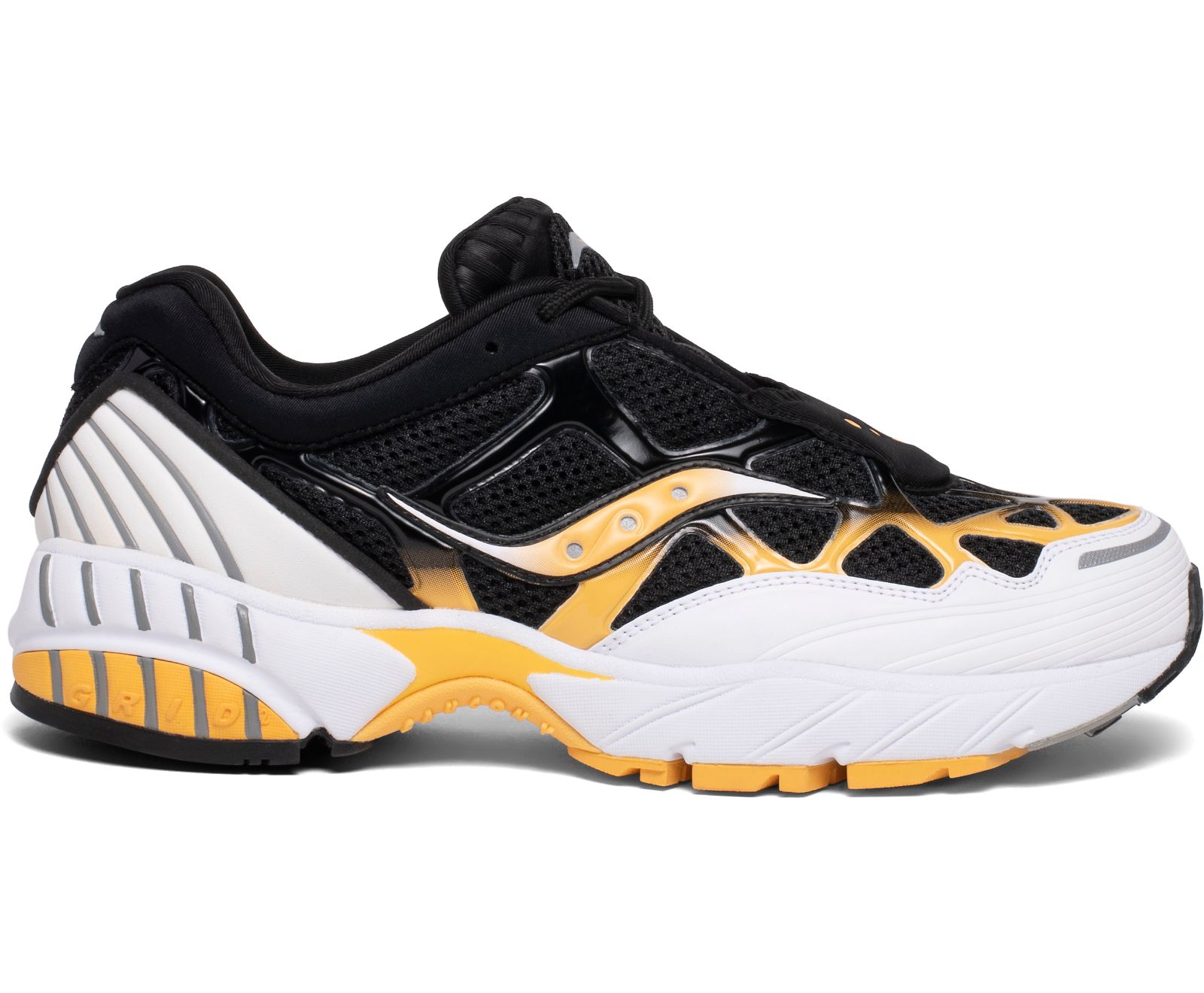 Saucony Grid Web Men\'s Originals White / Black / Yellow | Canada 369TCEV